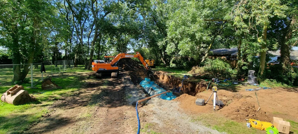 Large Sewage Treatment Plant Installation in Norfolk